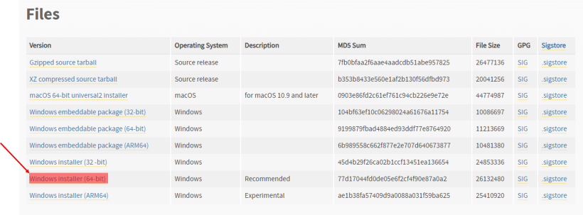 select_windows_installer