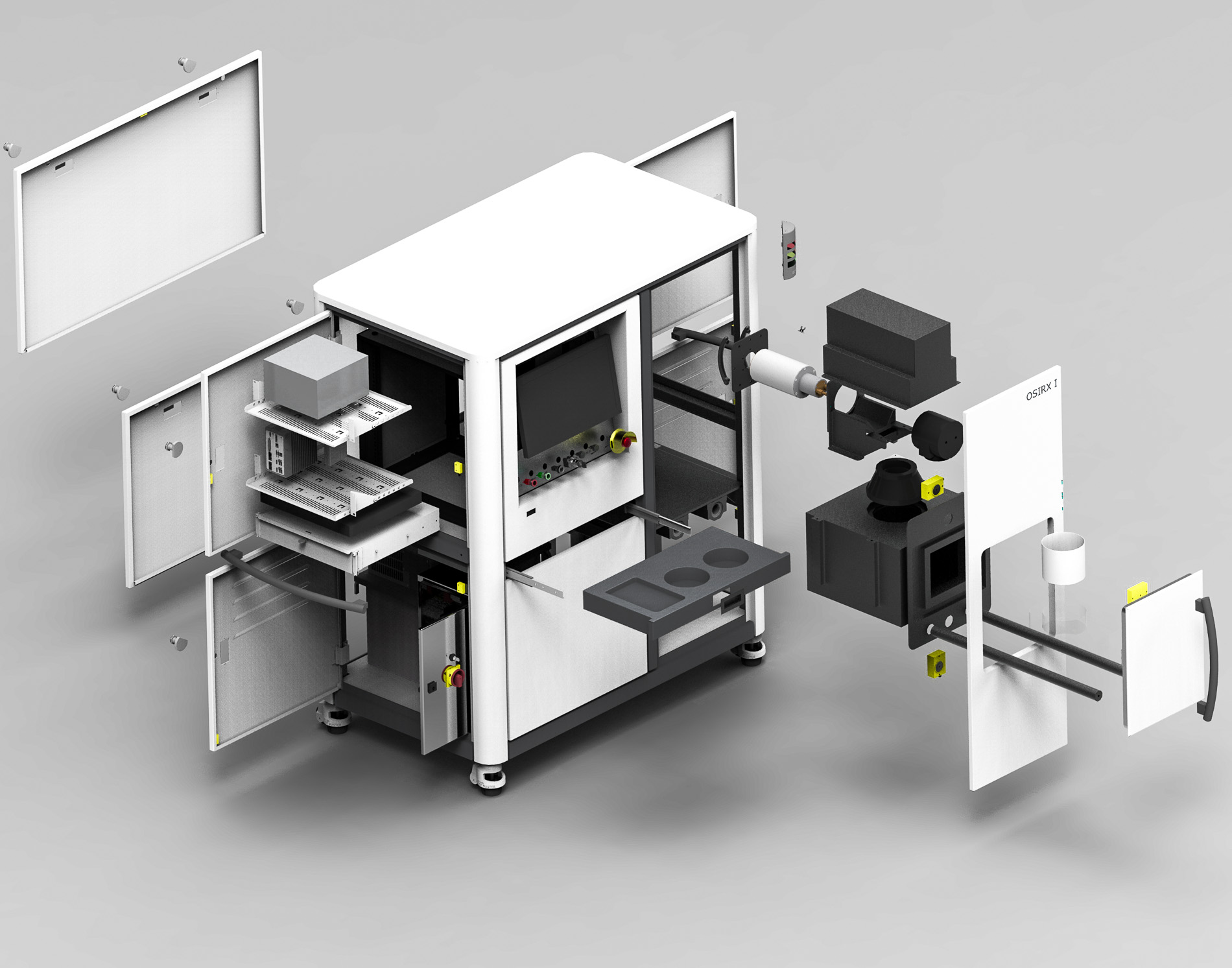 Exploded CAD view of a Graiphic special purpose machine