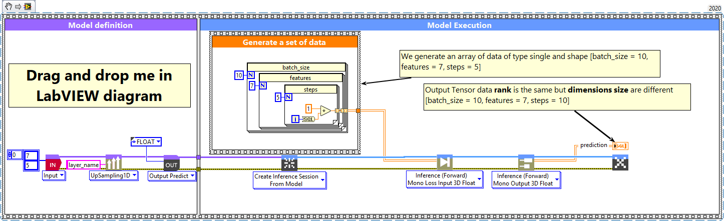 1 - UpSampling1D layer