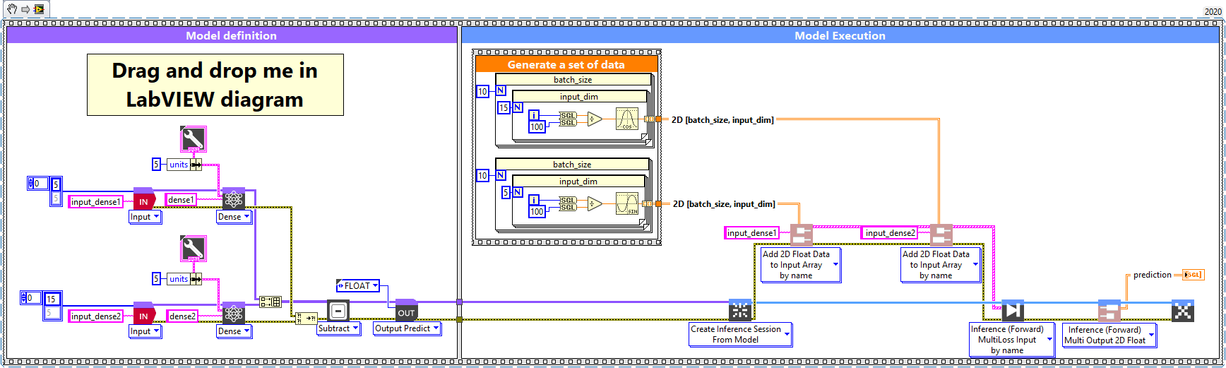 2 - Substract with two different input layer shape