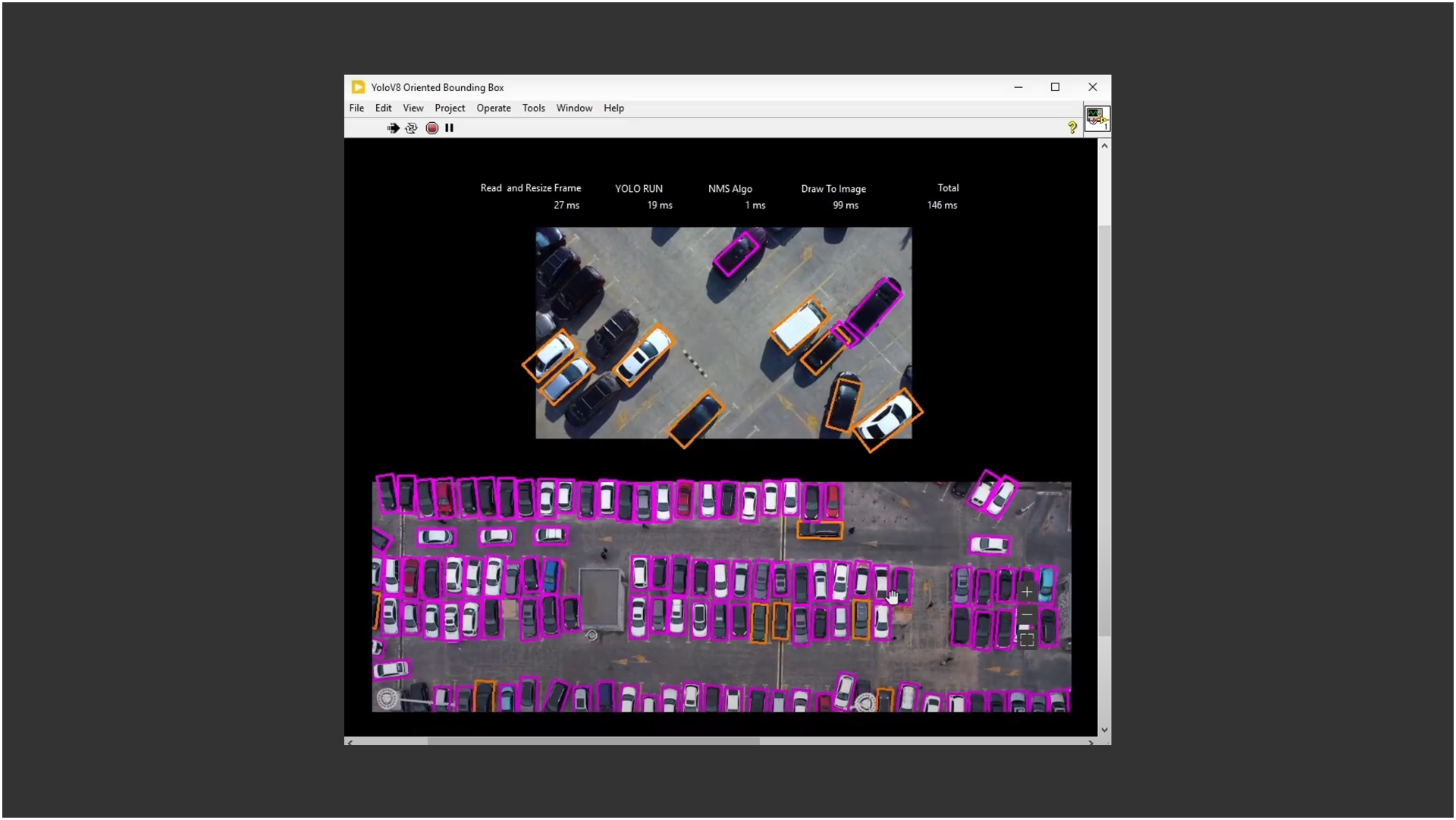 Welcome Computer Vision Model YOLO v8 oriented bounding box on LabVIEW